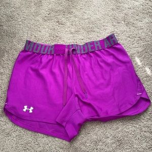 Under armor bright purple shorts